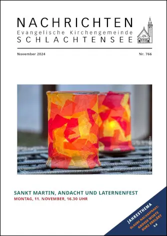 Titelseite Nachrichtenblatt November 2024