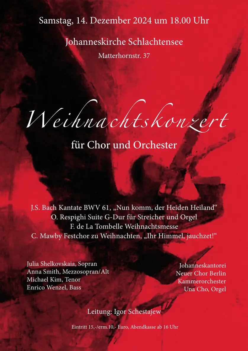 Plakat Weihnachtskonzert